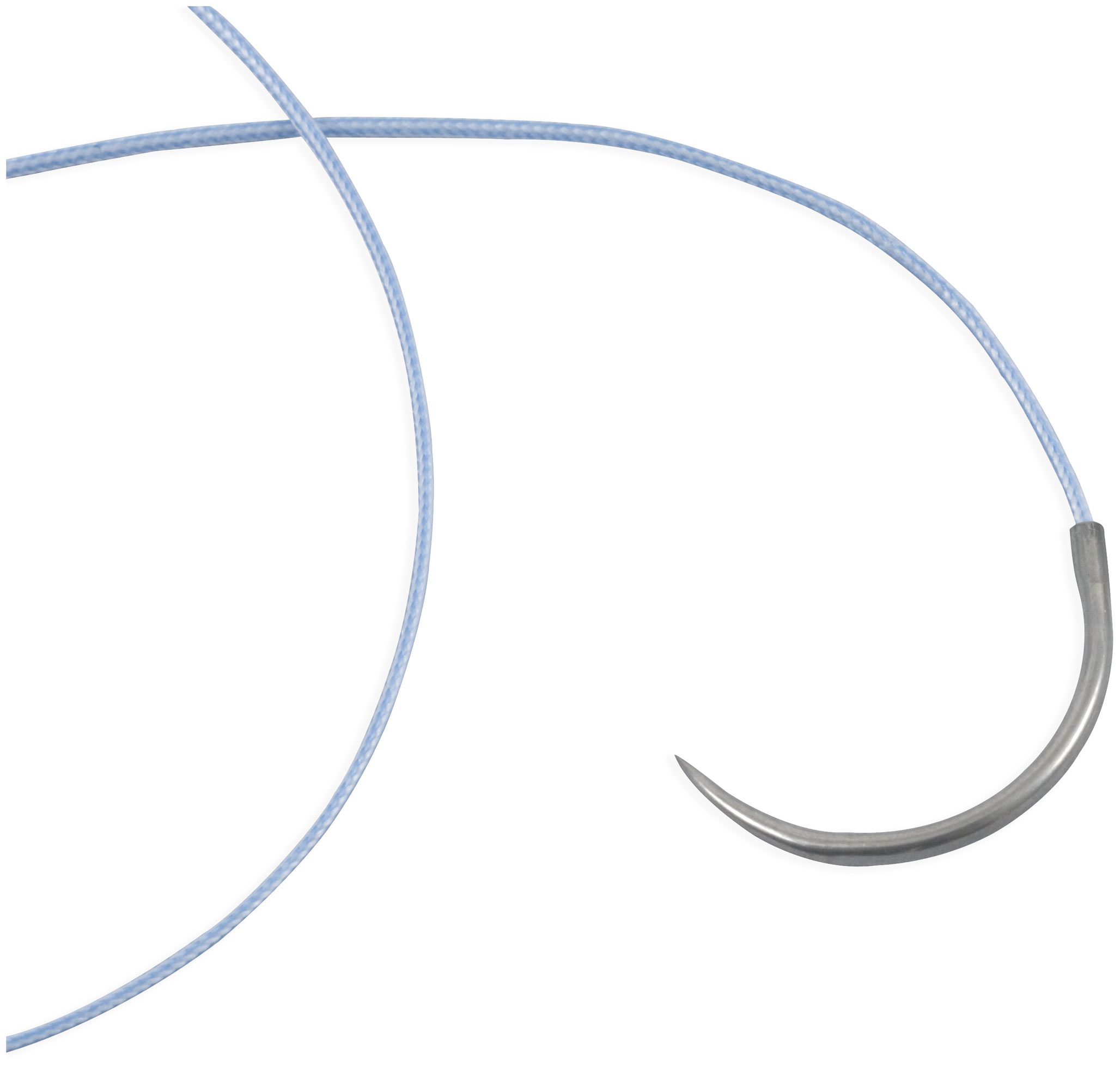 FiberWire® #2 плетений полімерний шовний матеріал, синій, з конічною голкою